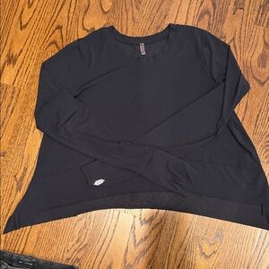 Free People Movement- Flowy Flattering Top- Black Size L